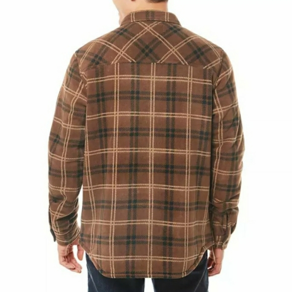 WP π¦WEATHERPROOF BOYS FLEECE SHIRT JACKET BLUE & BROWN SZ. 10/12 & 14/16 ππ€ - Picture 3 of 16